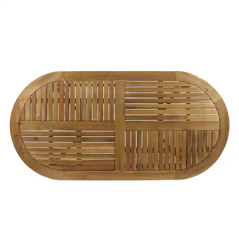 Christopher Knight Home Klondike Ensemble de salle à manger 7 pièces en bois d'acacia et osier avec coussins
