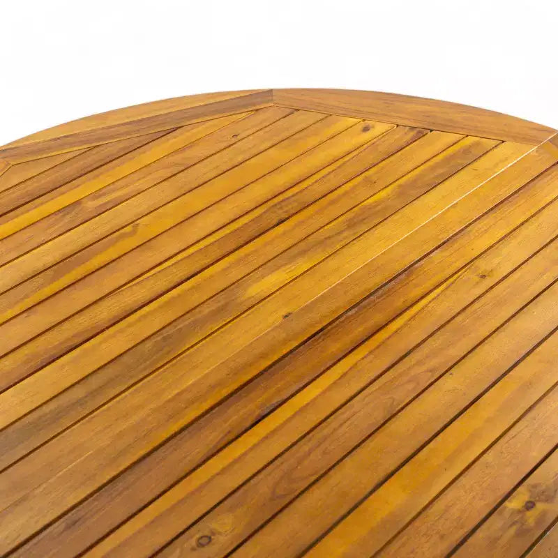 Christopher Knight Home Llano Ensemble de salle à manger 5 pièces en bois d'acacia d'extérieur avec coussin résistant à l'eau