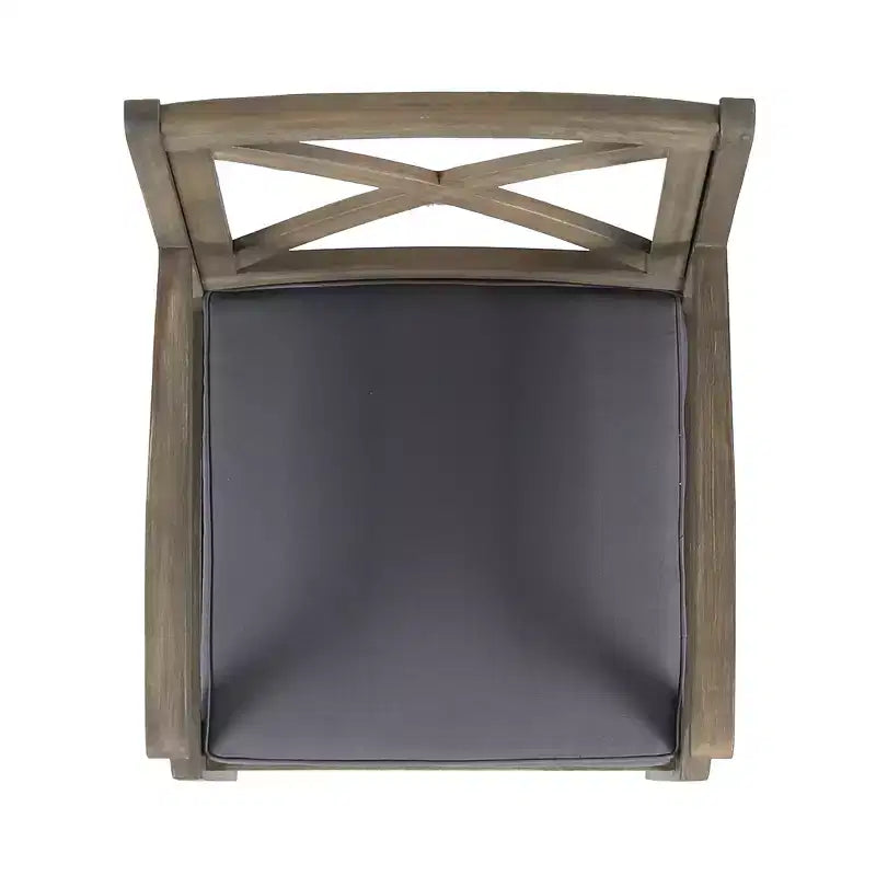Christopher Knight Home Llano Ensemble de salle à manger 5 pièces en bois d'acacia d'extérieur avec coussin résistant à l'eau