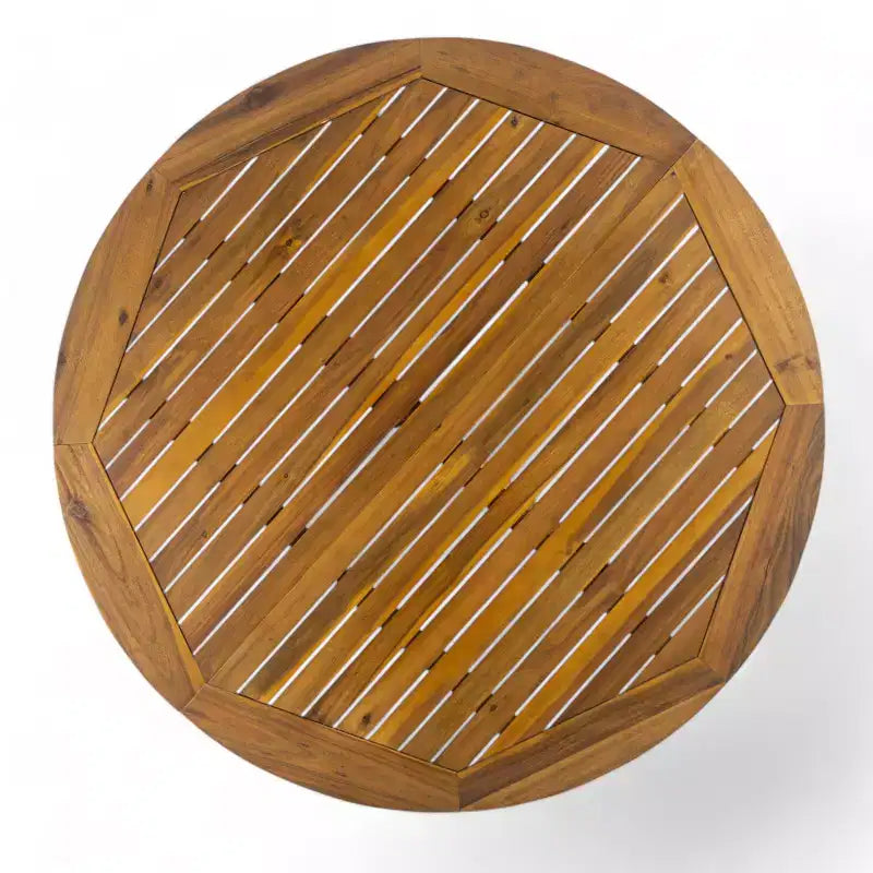 Christopher Knight Home Llano Ensemble de salle à manger 5 pièces en bois d'acacia d'extérieur avec coussin résistant à l'eau