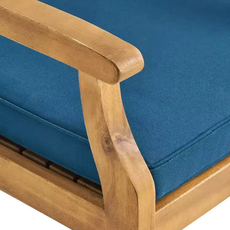 Christopher Knight Home Llano Ensemble de salle à manger 5 pièces en bois d'acacia d'extérieur avec coussin résistant à l'eau