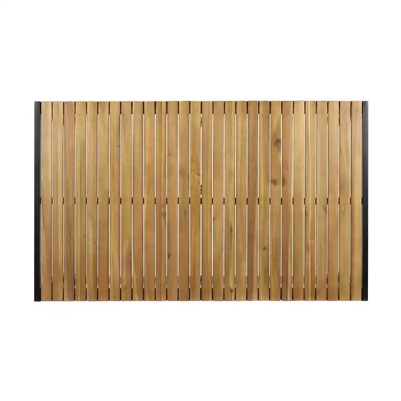Christopher Knight Home Sere Ensemble de salle à manger d'extérieur 7 pièces en bois d'acacia et osier avec coussins, marron/crème