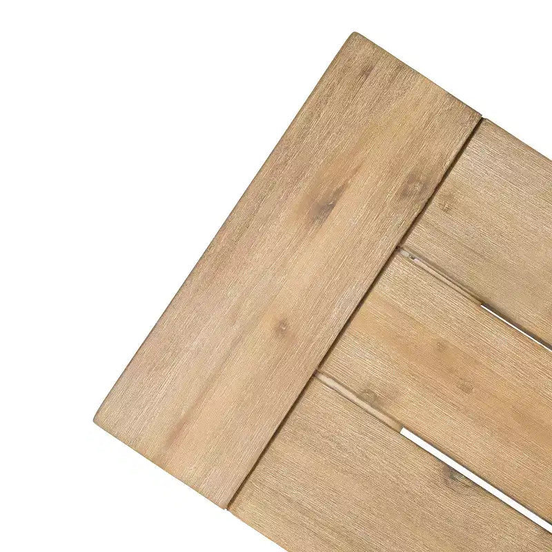 GDFStudio Bruna Ensemble de salle à manger d'extérieur 6 pièces en osier et bois d'acacia avec banc, gris brossé/marron multicolore