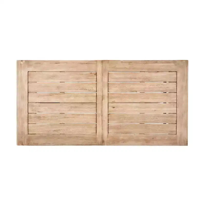 GDFStudio Bruna Ensemble de salle à manger d'extérieur 6 pièces en osier et bois d'acacia avec banc, gris brossé/marron multicolore