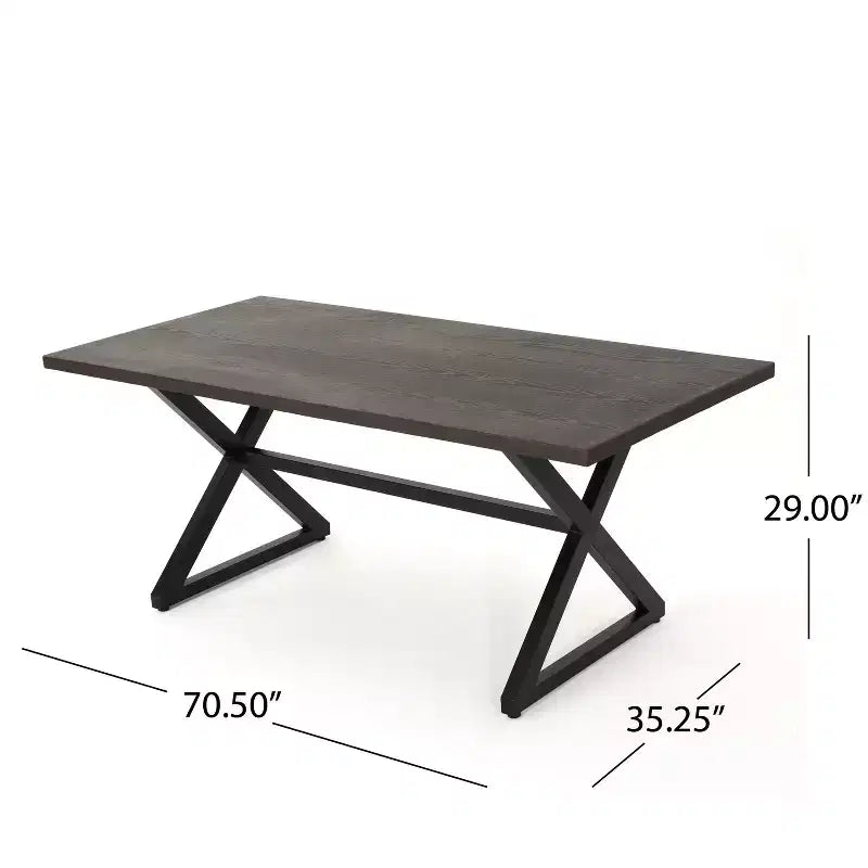 Ensemble de salle à manger 7 pièces Christopher Knight Home Harbor en osier et aluminium, Multibrown/Brown
