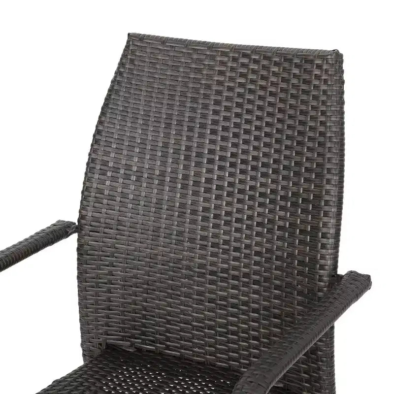 Ensemble de salle à manger 7 pièces Christopher Knight Home Harbor en osier et aluminium, Multibrown/Brown