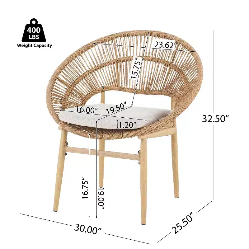 Ensemble de salle à manger d'extérieur rustique 7 pièces Corey en rotin, métal et bois d'acacia Christopher Knight Home