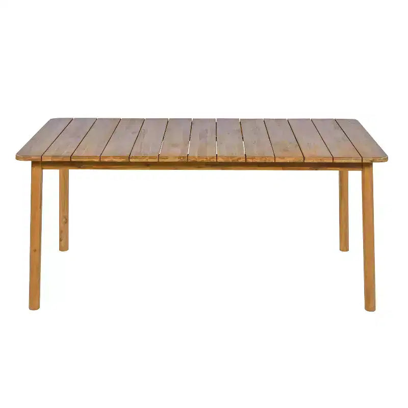 Ensemble de salle à manger d'extérieur rustique 7 pièces Corey en rotin, métal et bois d'acacia Christopher Knight Home