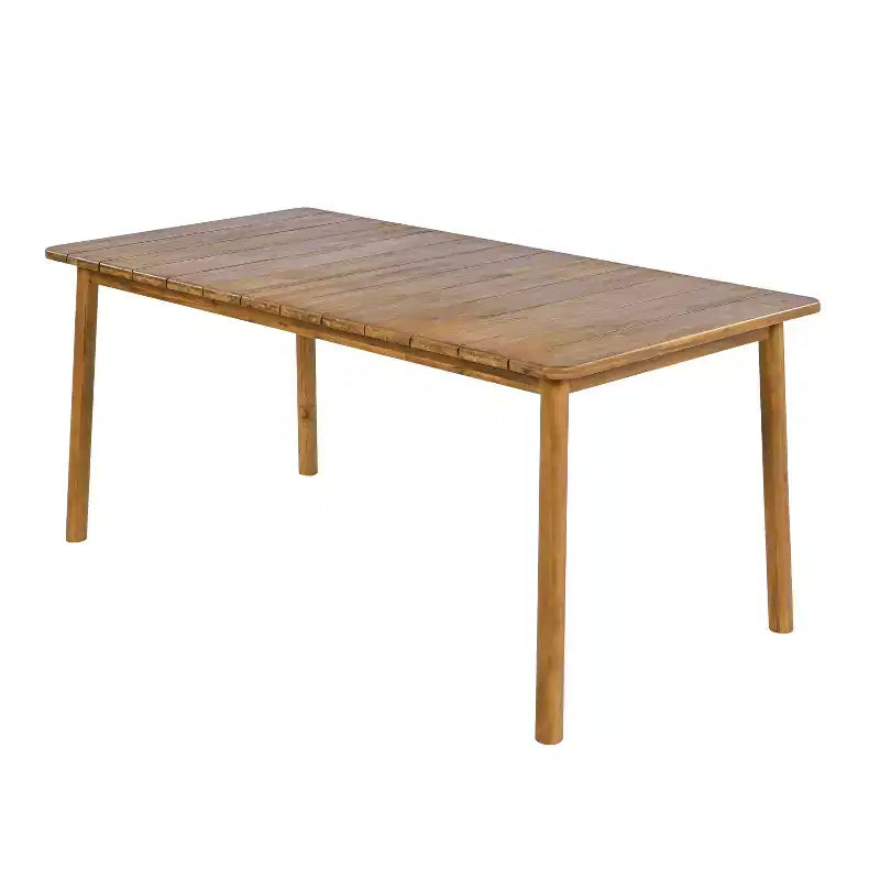 Ensemble de salle à manger d'extérieur rustique 7 pièces Corey en rotin, métal et bois d'acacia Christopher Knight Home