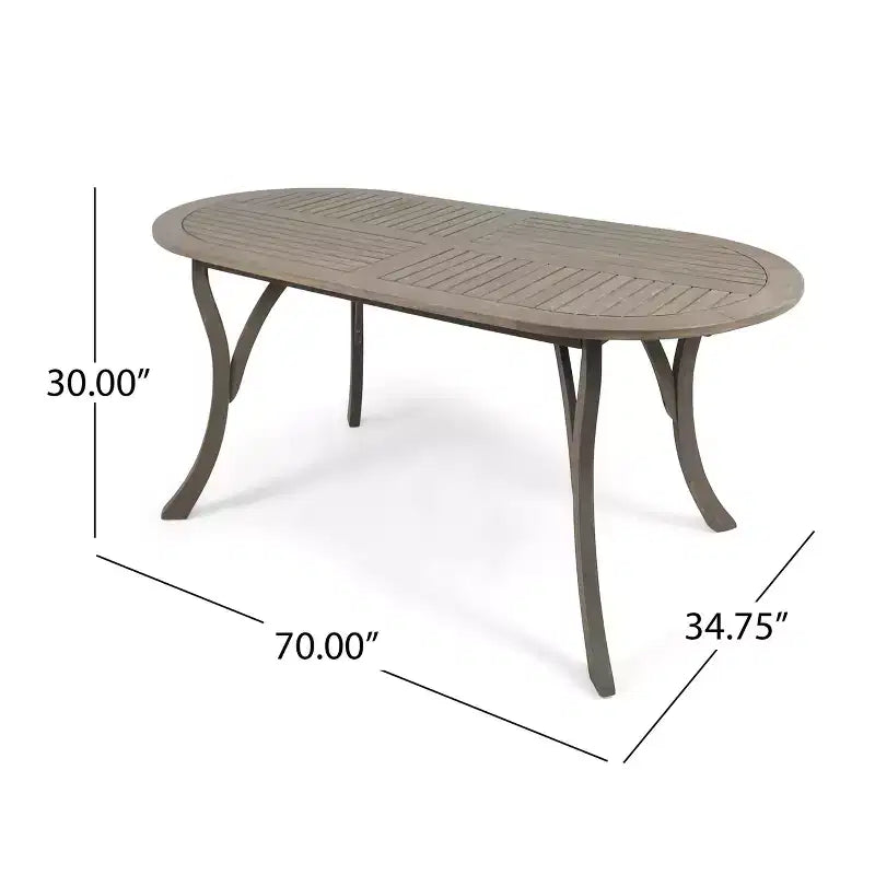 Ensemble de salle à manger d'extérieur 7 pièces en bois d'acacia et osier avec coussins Christopher Knight Home Mason