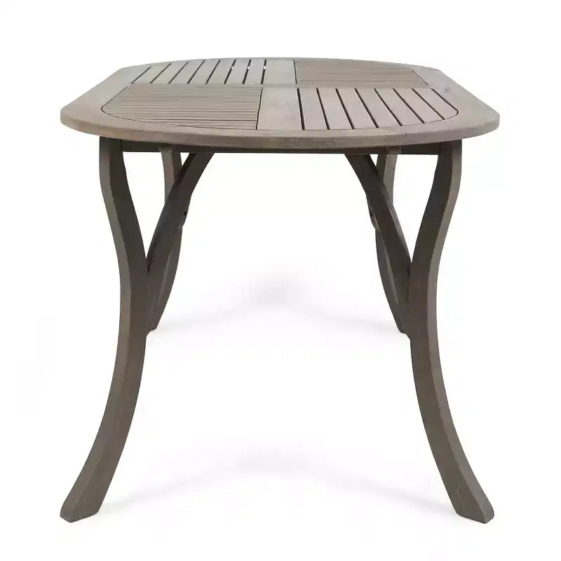 Ensemble de salle à manger d'extérieur 7 pièces en bois d'acacia et osier avec coussins Christopher Knight Home Mason