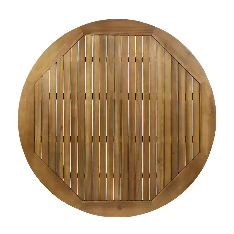 Christopher Knight Home Neva, ensemble de salle à manger d'extérieur 5 pièces avec table en bois d'acacia et chaises en osier