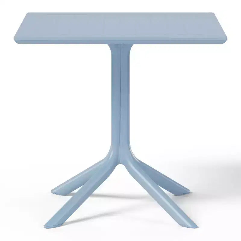 Ensemble table de salle à manger d'extérieur WestinTrends Playa Modern 5 pièces en résine avec chaises empilables