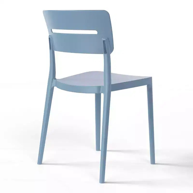 Ensemble table de salle à manger d'extérieur WestinTrends Playa Modern 5 pièces en résine avec chaises empilables