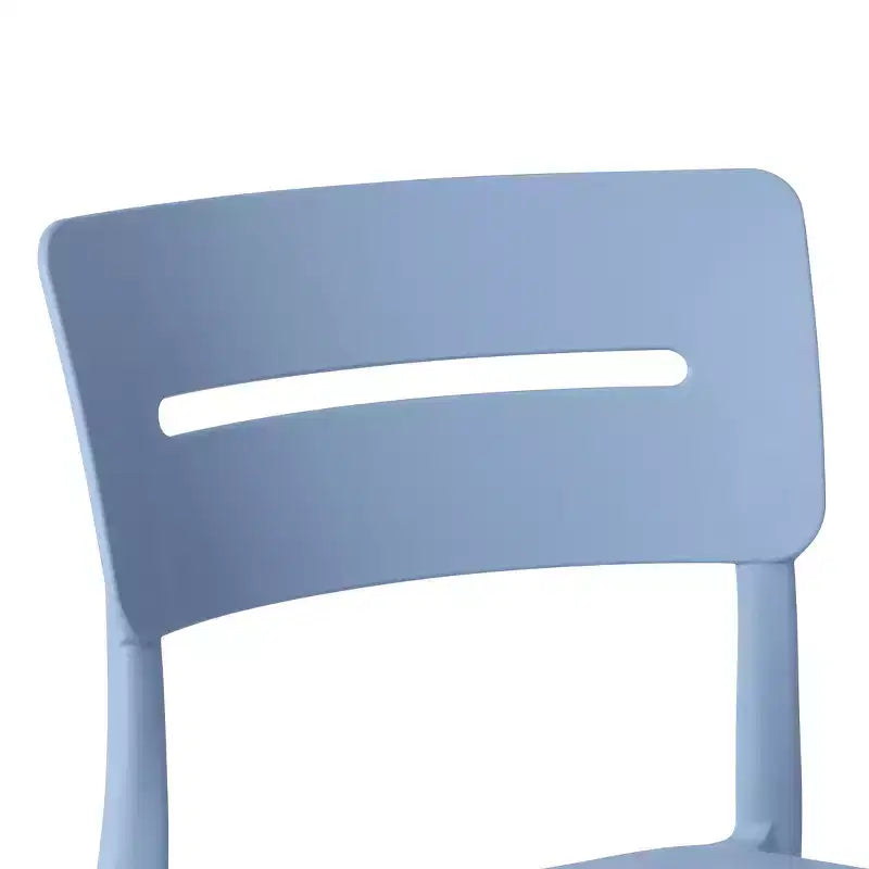 Ensemble table de salle à manger d'extérieur WestinTrends Playa Modern 5 pièces en résine avec chaises empilables