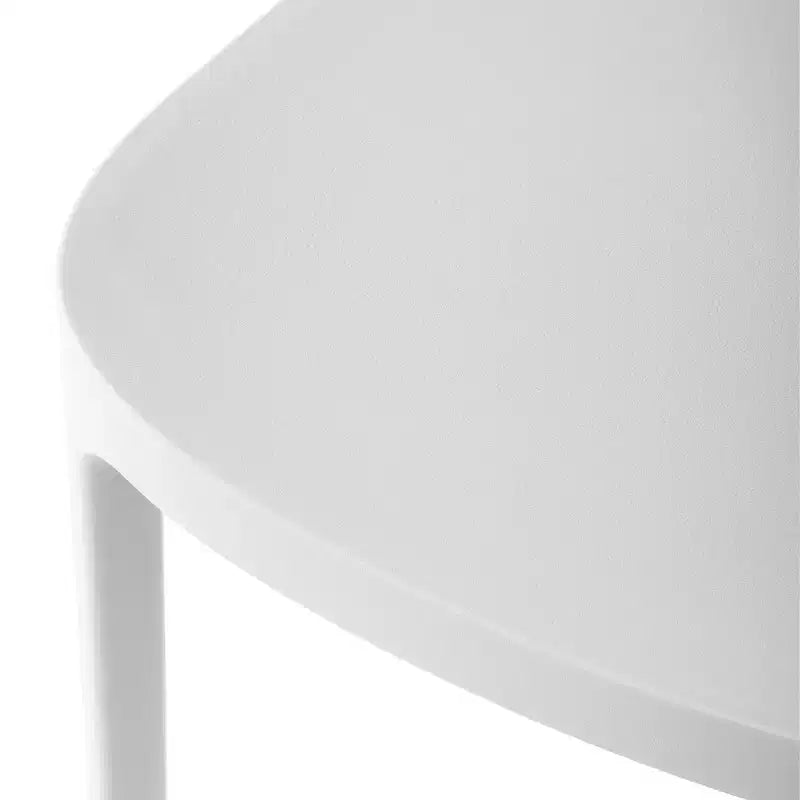 Ensemble table de salle à manger d'extérieur WestinTrends Playa Modern 5 pièces en résine avec chaises empilables