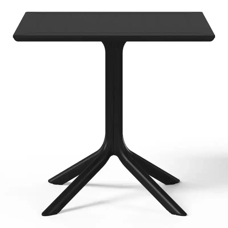 Ensemble table de salle à manger d'extérieur WestinTrends Playa Modern 5 pièces en résine avec chaises empilables