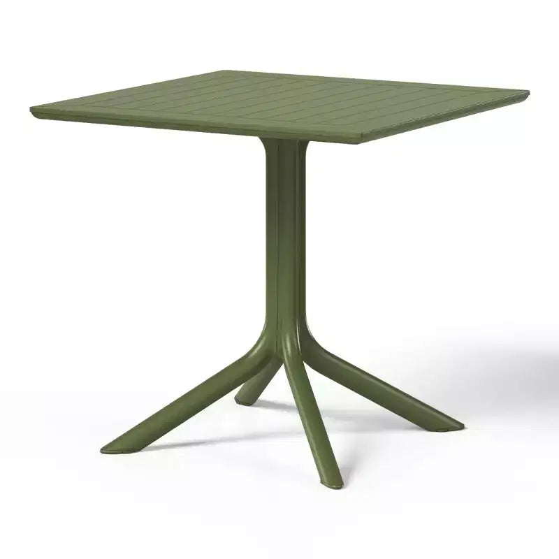 Ensemble table de salle à manger carrée d'extérieur 5 pièces WestinTrends Playa avec chaises de salle à manger empilables
