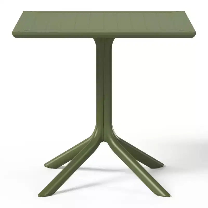 Ensemble table de salle à manger carrée d'extérieur 5 pièces WestinTrends Playa avec chaises de salle à manger empilables