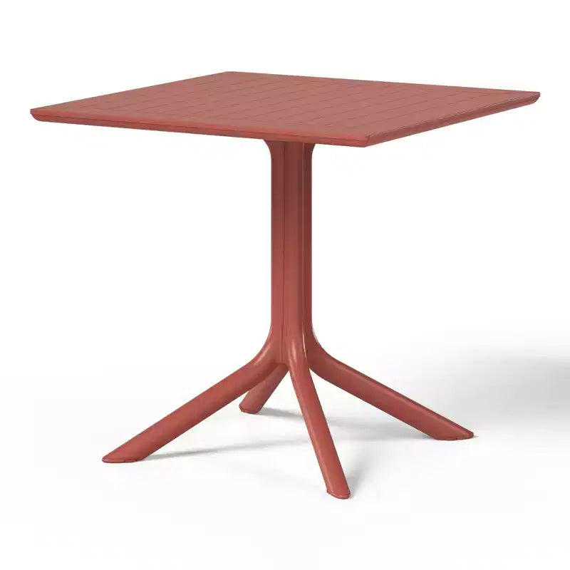 Ensemble table de salle à manger carrée d'extérieur 5 pièces WestinTrends Playa avec chaises de salle à manger empilables