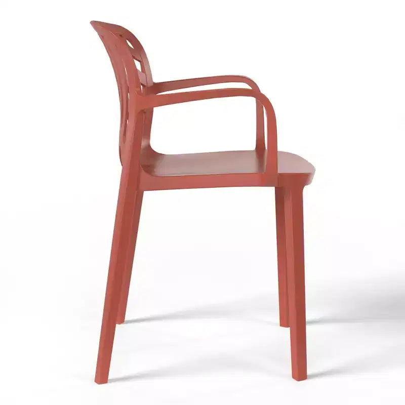Ensemble table de salle à manger carrée d'extérieur 5 pièces WestinTrends Playa avec chaises de salle à manger empilables