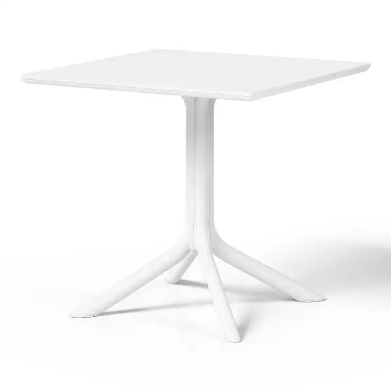 Ensemble table de salle à manger carrée d'extérieur 5 pièces WestinTrends Playa avec chaises de salle à manger empilables