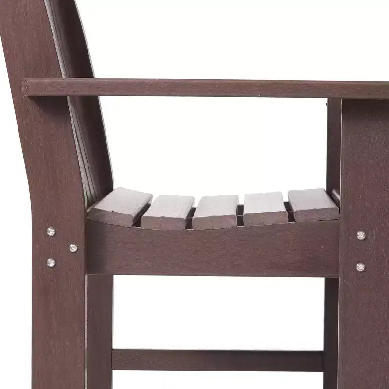 Ensemble de salle à manger WestinTrends Malibu 5 pièces avec chaises et table ronde en PEHD pour patio extérieur