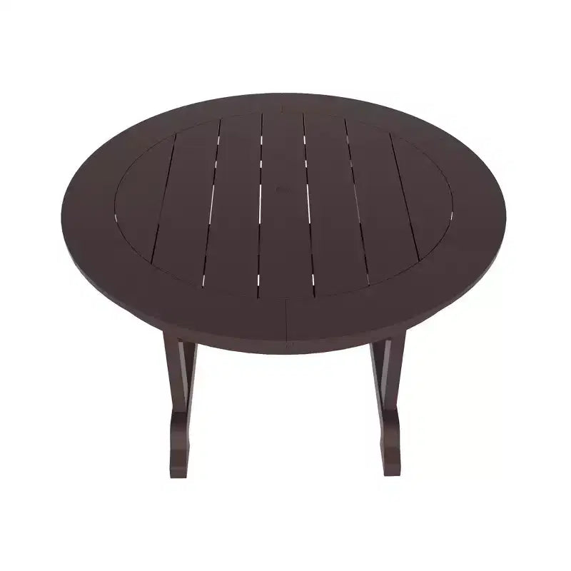 Ensemble de salle à manger WestinTrends Malibu 5 pièces avec chaises et table ronde en PEHD pour patio extérieur