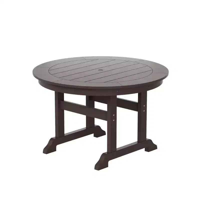 Ensemble de salle à manger WestinTrends Malibu 5 pièces avec chaises et table ronde en PEHD pour patio extérieur