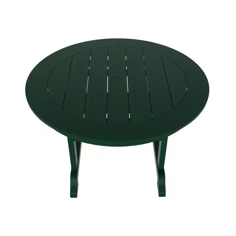 Ensemble de salle à manger WestinTrends Malibu 5 pièces avec chaises et table ronde en PEHD pour patio extérieur