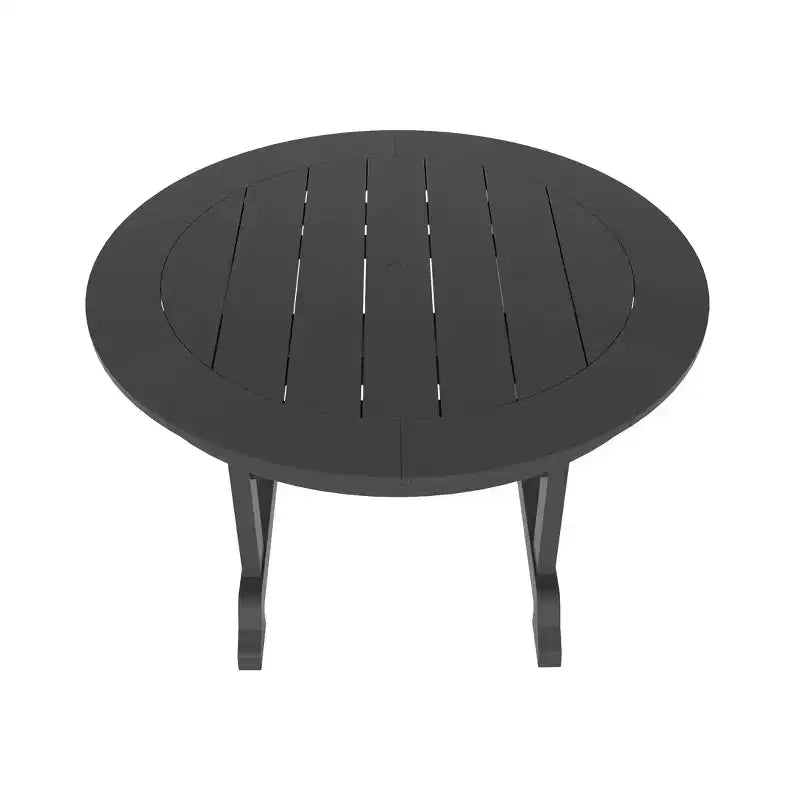 Ensemble de salle à manger WestinTrends Malibu 5 pièces avec chaises et table ronde en PEHD pour patio extérieur