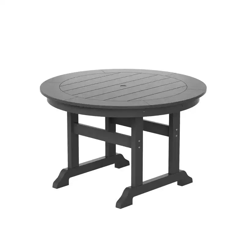 Ensemble de salle à manger WestinTrends Malibu 5 pièces avec chaises et table ronde en PEHD pour patio extérieur