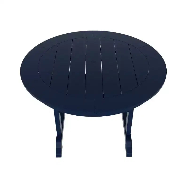 Ensemble de salle à manger WestinTrends Malibu 5 pièces avec chaises et table ronde en PEHD pour patio extérieur