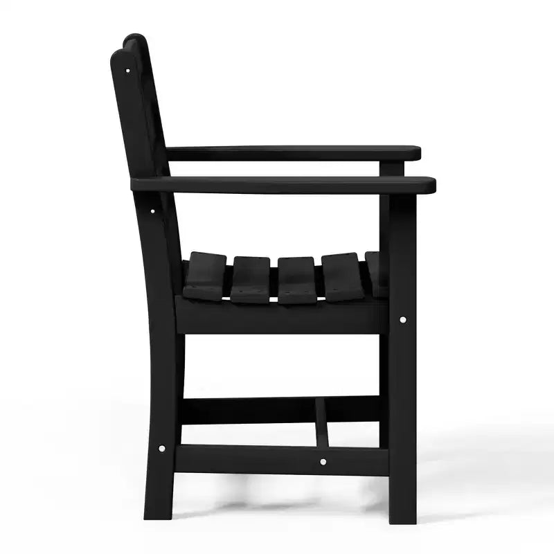 Ensemble de salle à manger d'extérieur carré WestinTrends Ashore 5 pièces en HDPE avec fauteuils