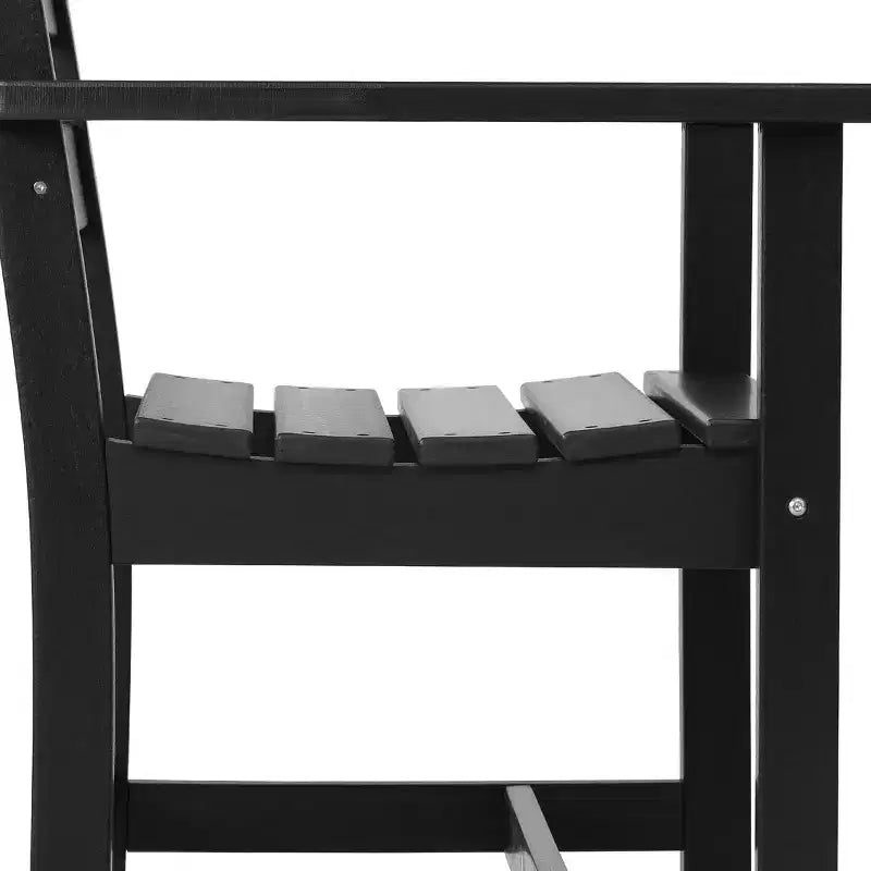 Ensemble de salle à manger d'extérieur carré WestinTrends Ashore 5 pièces en HDPE avec fauteuils