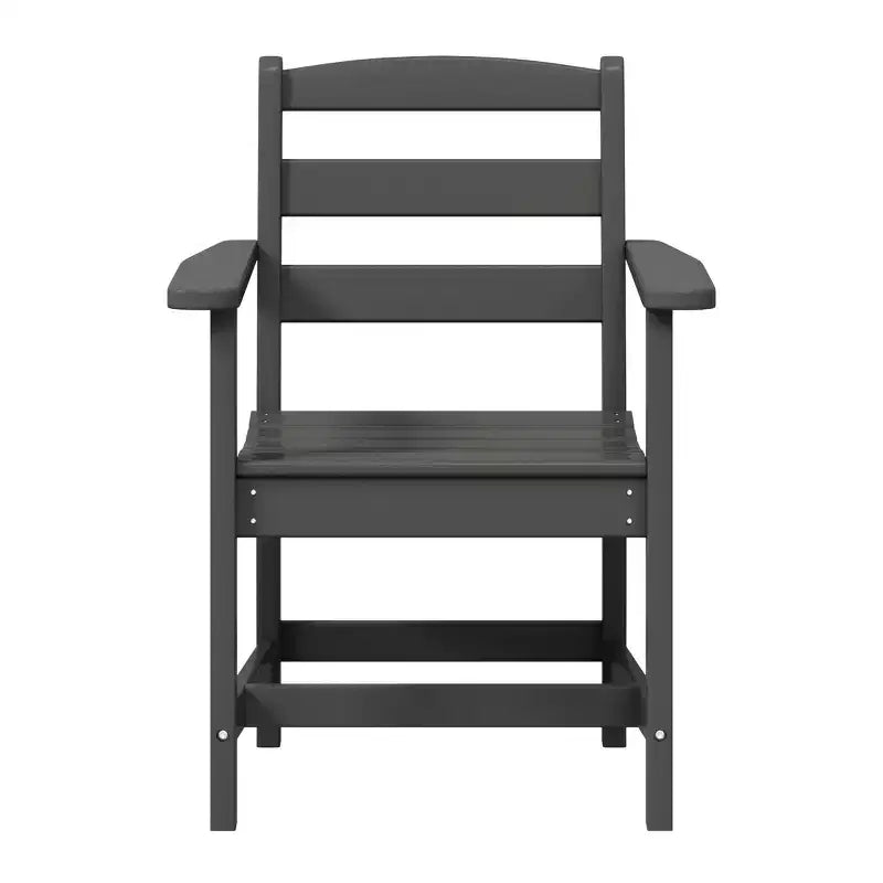 Ensemble de salle à manger d'extérieur carré WestinTrends Ashore 5 pièces en HDPE avec fauteuils