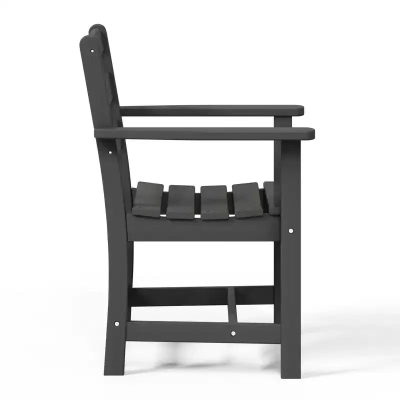 Ensemble de salle à manger d'extérieur carré WestinTrends Ashore 5 pièces en HDPE avec fauteuils