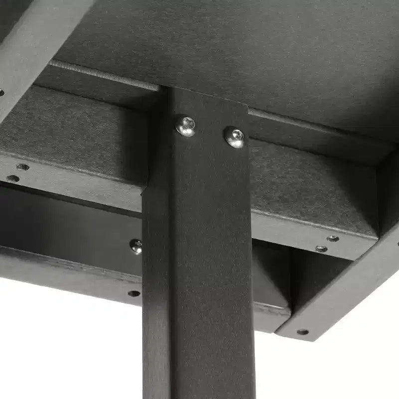 Ensemble de salle à manger d'extérieur carré WestinTrends Ashore 5 pièces en HDPE avec fauteuils