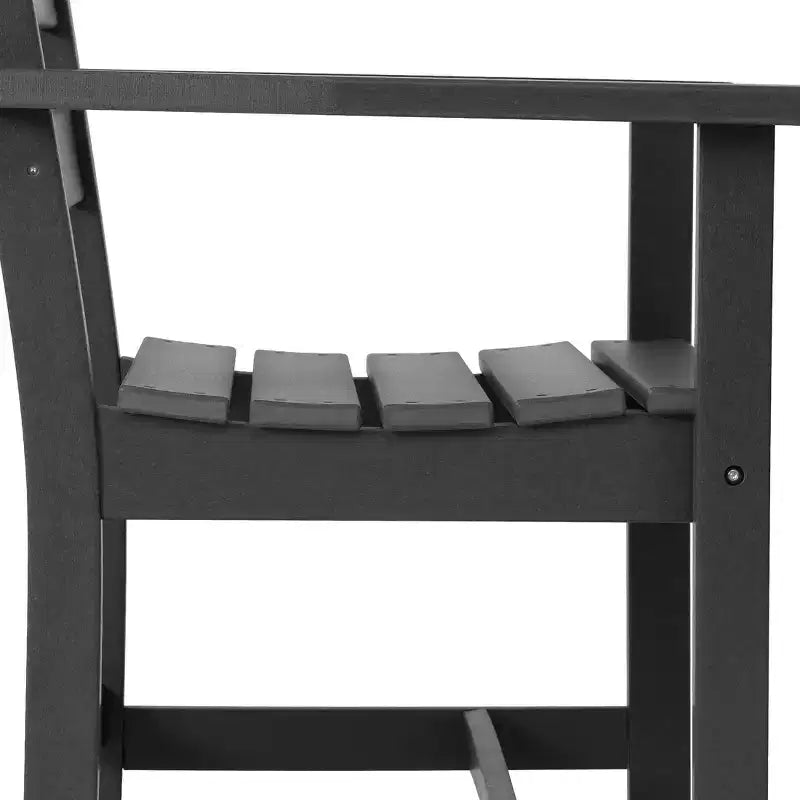Ensemble de salle à manger d'extérieur carré WestinTrends Ashore 5 pièces en HDPE avec fauteuils