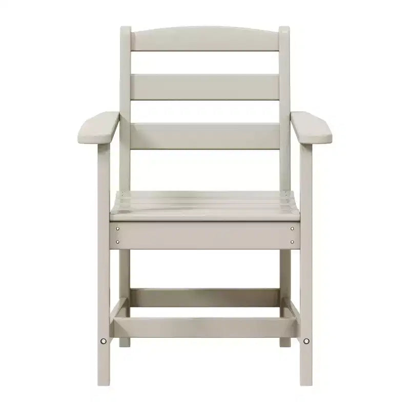 Ensemble de salle à manger d'extérieur carré WestinTrends Ashore 5 pièces en HDPE avec fauteuils