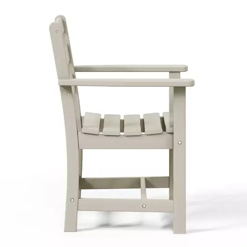Ensemble de salle à manger d'extérieur carré WestinTrends Ashore 5 pièces en HDPE avec fauteuils