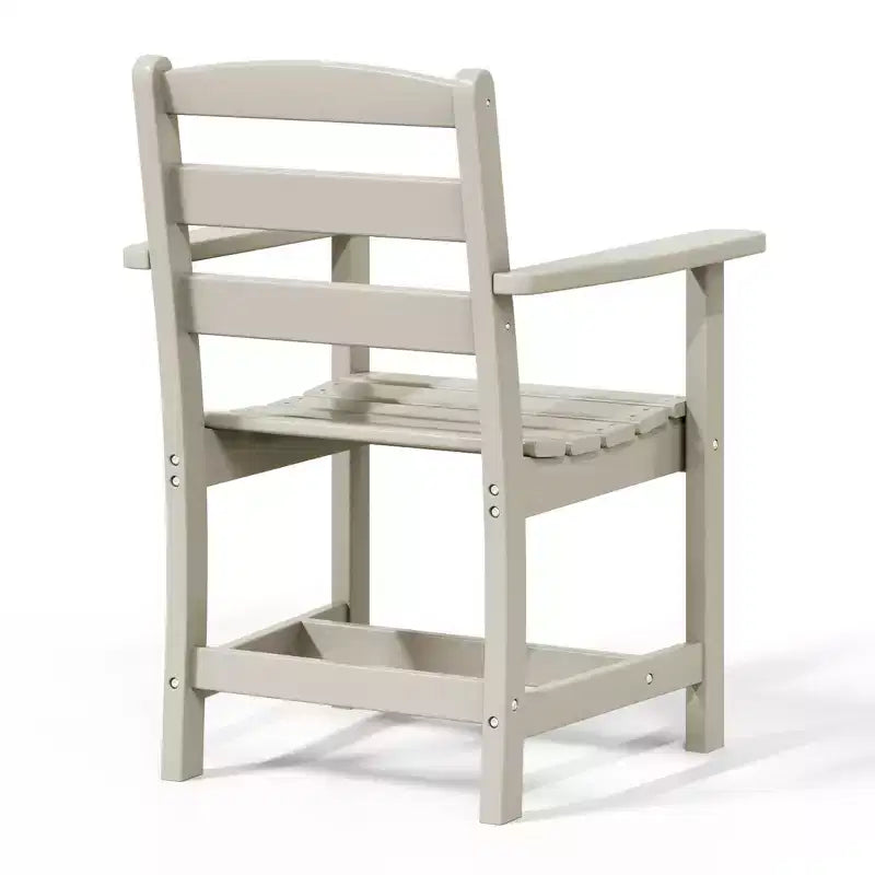 Ensemble de salle à manger d'extérieur carré WestinTrends Ashore 5 pièces en HDPE avec fauteuils