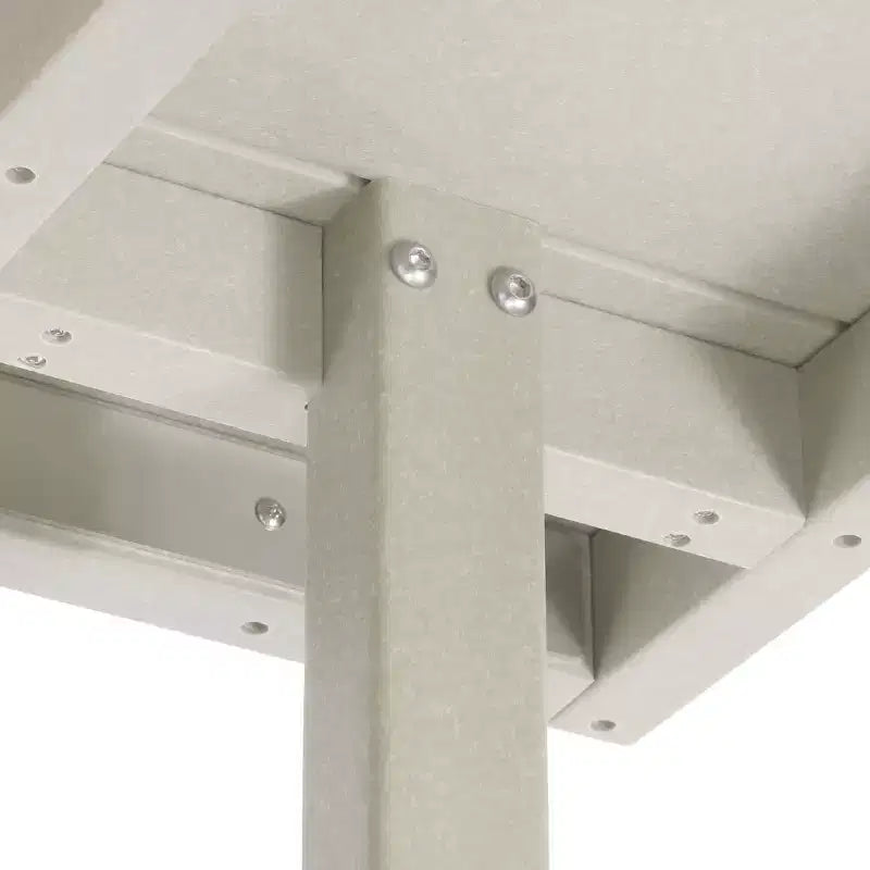 Ensemble de salle à manger d'extérieur carré WestinTrends Ashore 5 pièces en HDPE avec fauteuils