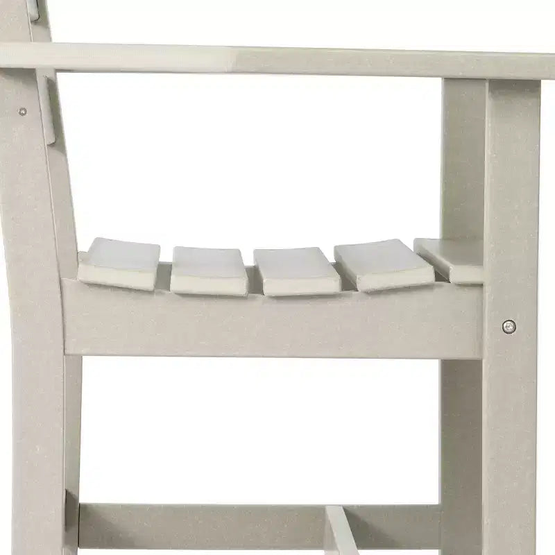 Ensemble de salle à manger d'extérieur carré WestinTrends Ashore 5 pièces en HDPE avec fauteuils