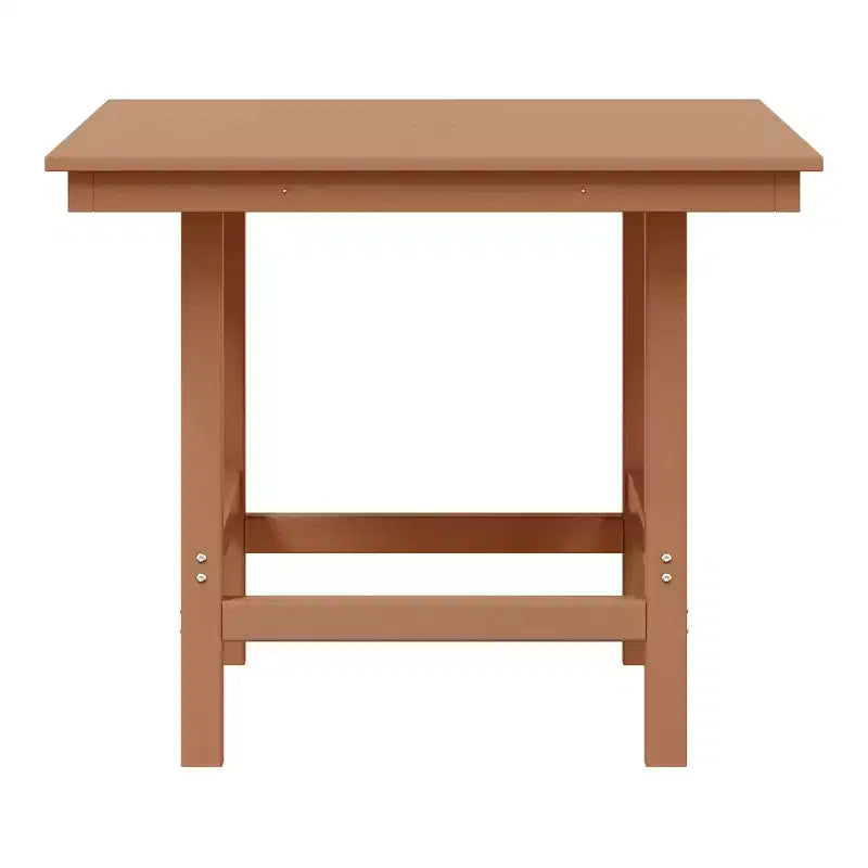 Ensemble de salle à manger d'extérieur carré WestinTrends Ashore 5 pièces en HDPE avec fauteuils