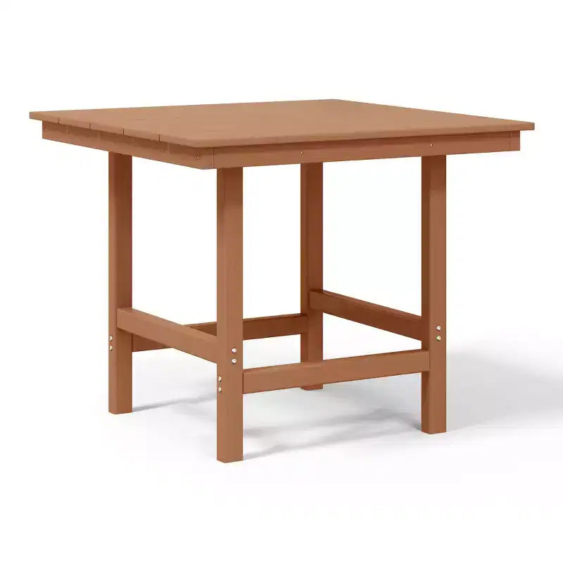 Ensemble de salle à manger d'extérieur carré WestinTrends Ashore 5 pièces en HDPE avec fauteuils