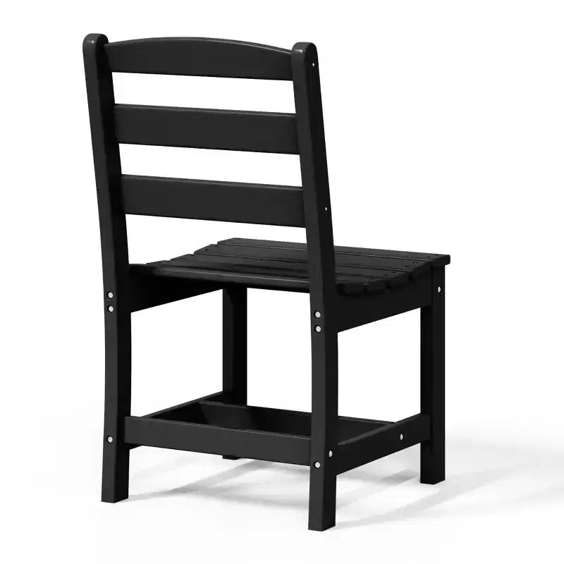 Ensemble de salle à manger d'extérieur WestinTrends Ashore 5 pièces avec table carrée en HDPE et chaises sans accoudoirs