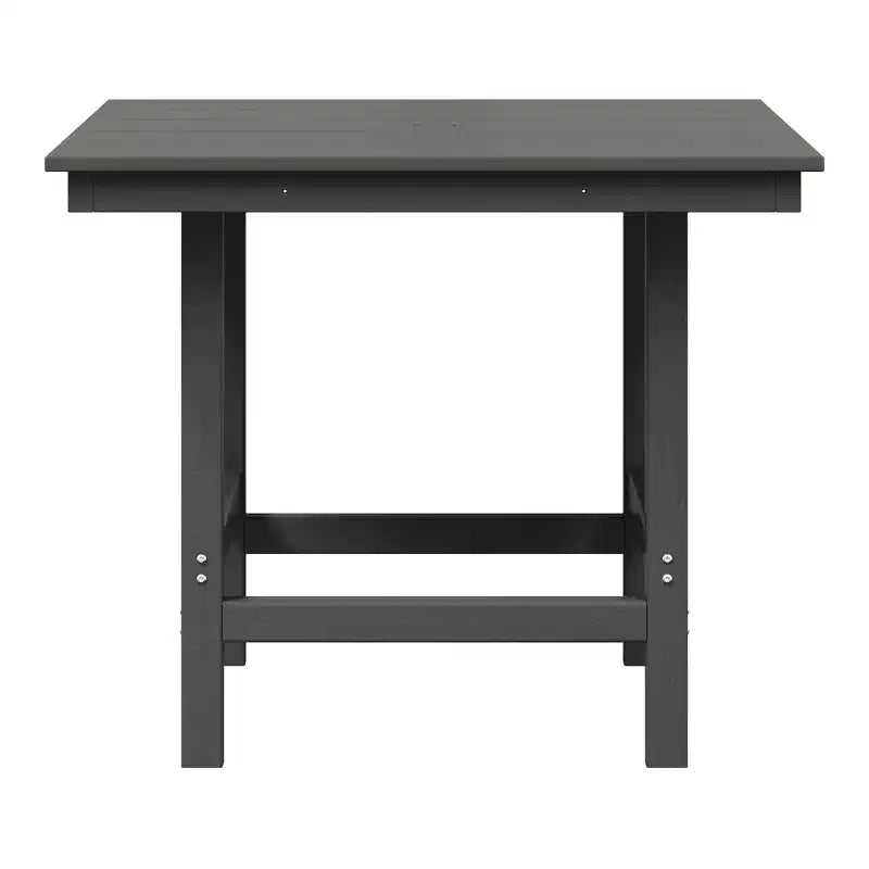 Ensemble de salle à manger d'extérieur WestinTrends Ashore 5 pièces avec table carrée en HDPE et chaises sans accoudoirs