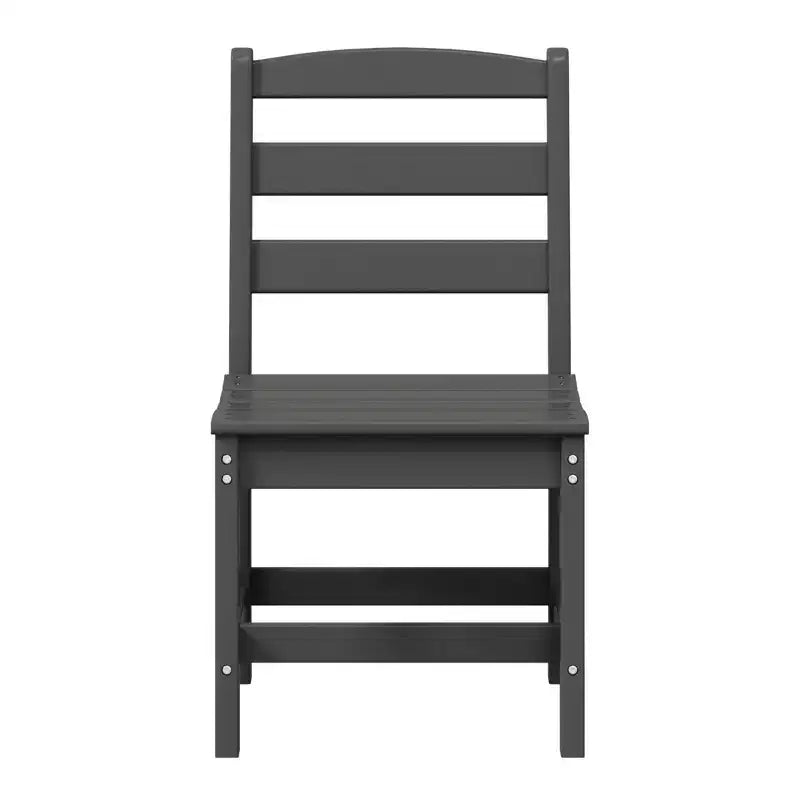 Ensemble de salle à manger d'extérieur WestinTrends Ashore 5 pièces avec table carrée en HDPE et chaises sans accoudoirs