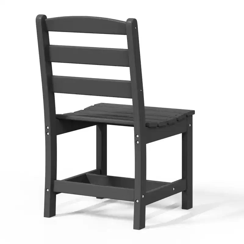 Ensemble de salle à manger d'extérieur WestinTrends Ashore 5 pièces avec table carrée en HDPE et chaises sans accoudoirs
